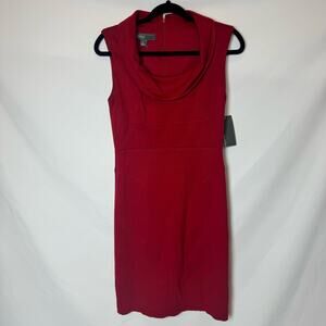 Donna Ricco New York Red Cowl Neck Dress Size 6 NWT